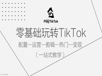 图片[1]-零基础玩转TikTok，配置一运营一剪辑一热门一变现，一站式教学——生财有道创业网-生财有道