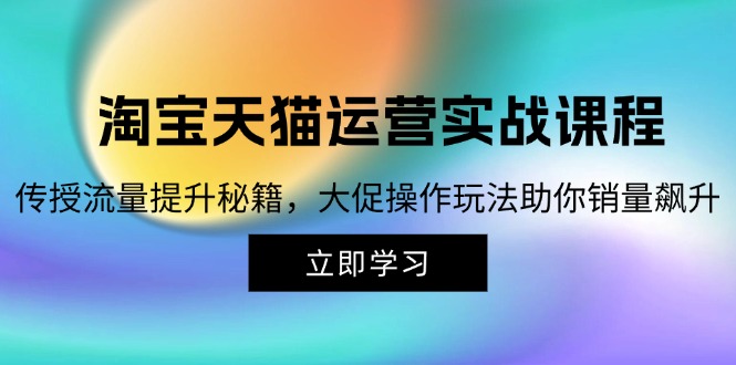 图片[1]-（12959期）淘宝&天猫运营实战课程，传授流量提升秘籍，大促操作玩法助你销量飙升_生财有道创业项目网-生财有道