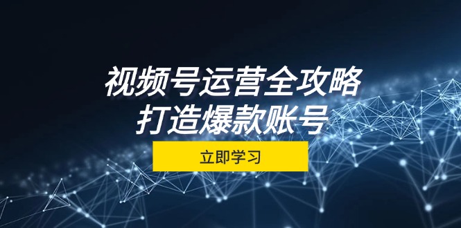 图片[1]-视频号运营全攻略，从定位到成交一站式学习，视频号核心秘诀，打造爆款账号_生财有道创业网-生财有道